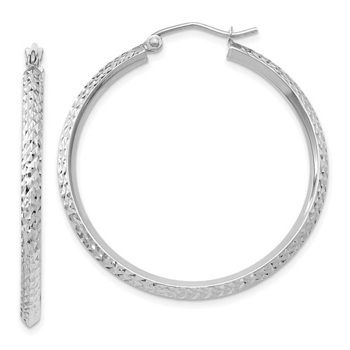 5mm 14k white gold - white, knife