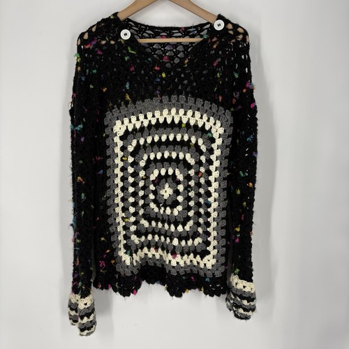 Womens granny square crochet - granny,