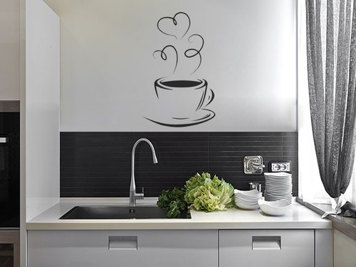 Kitchen wall sticker coffee - kitchen, "coffee