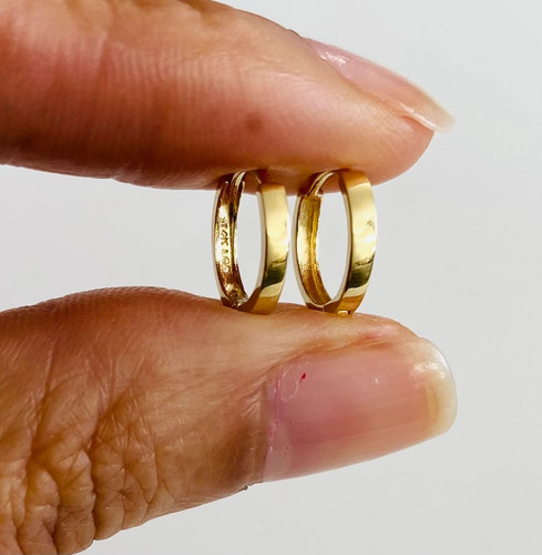 14k solid gold hoop earrings - solid,