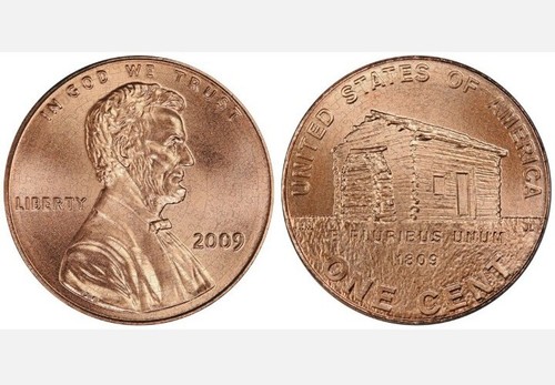 Double sided lincoln penny - double,