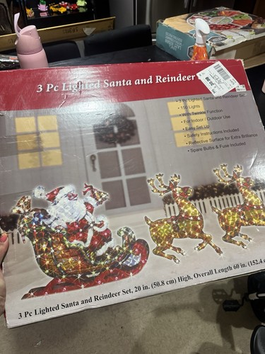 Lighted santa sleigh - sleigh, 2