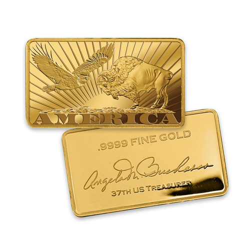 Pure gold america - gold, bar