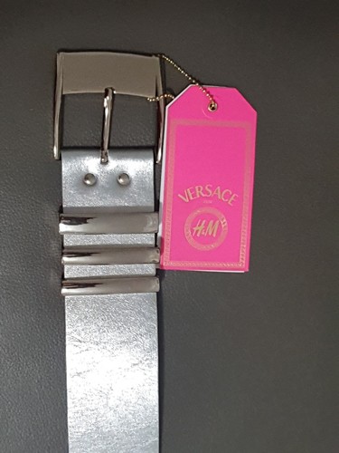 Versace silver leather - h&m,