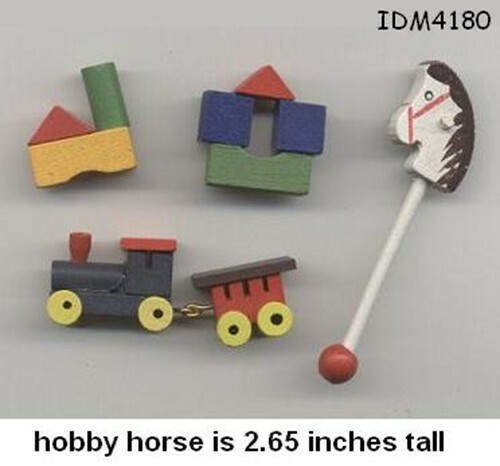 Wooden toy set den room - set,