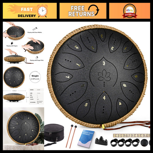 Steel tongue drum 15 - 13",