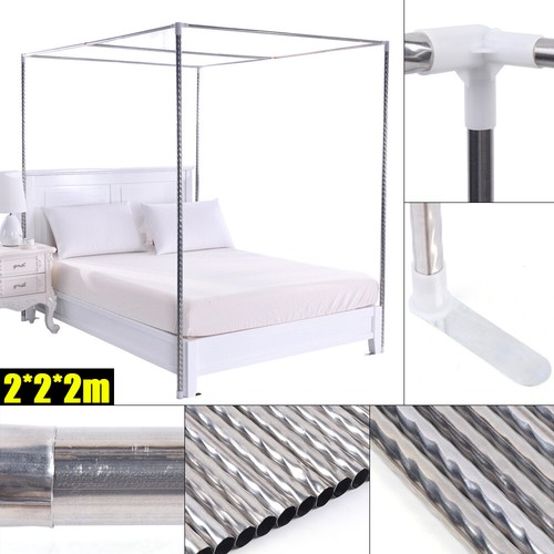King size metal canopy bed - size,