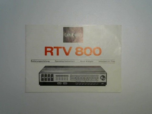 Grundig rtv 800 - grundig,