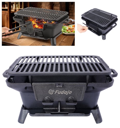Cast iron portable hibachi - cast,