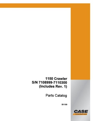 Case 1150 crawler - dozer, parts