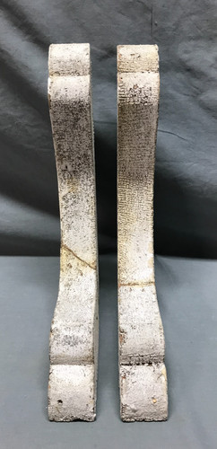 Pair shabby white 10x13 wood - white,