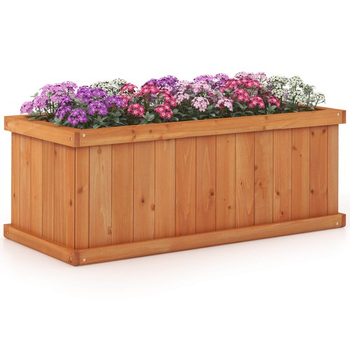 Raised garden bed fir wood - fir,