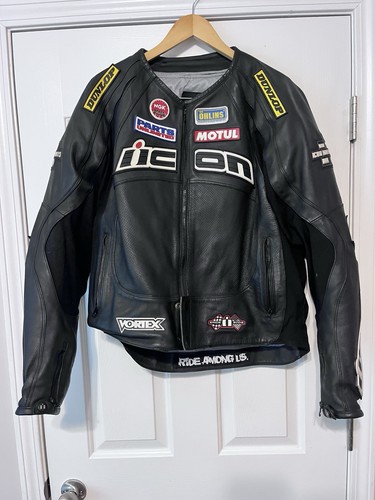 Icon motorsports leather merc - leather,