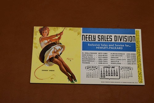Elvgren calendar pin ink - elvgren,