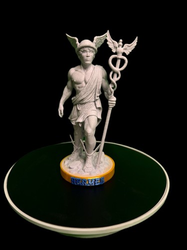Hermes printed statue - printed,