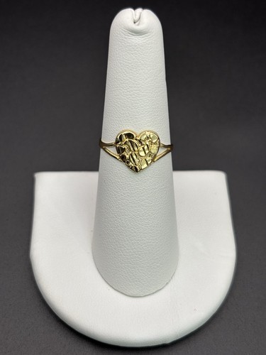 14k solid gold nugget ring - solid,