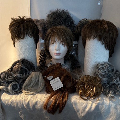 Rare wig hairpiece lot - rare, &