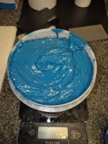 Turquoise plastisol ink cures - turquoise,