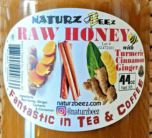 Raw honey with ginger - with,