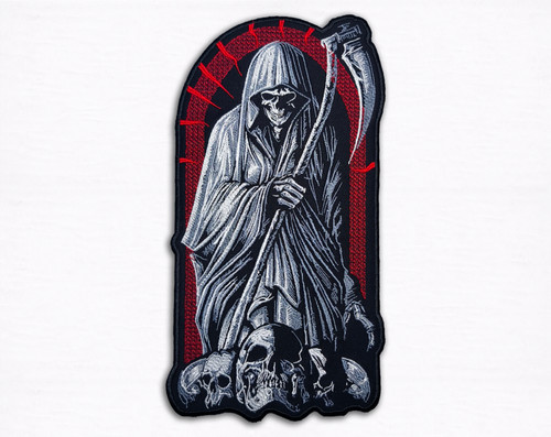 Grim reaper back patch - grim,
