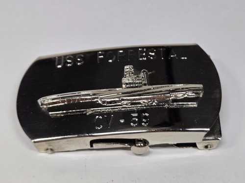 Vintage navy belt - navy, buckle