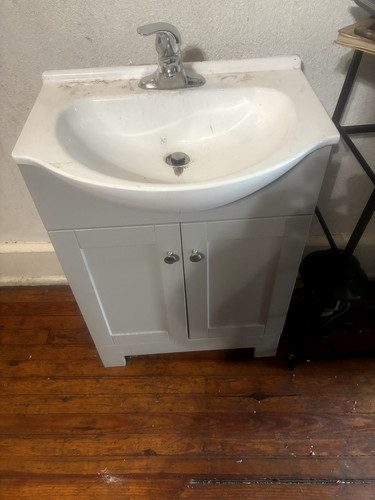 Bathroom sink and cabinet - sink,