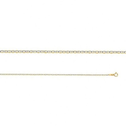 14k two tone solid - gold, italy