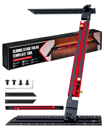 Stair tread template tool - template, for