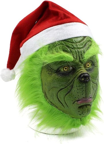 The grinch full head latex - full,