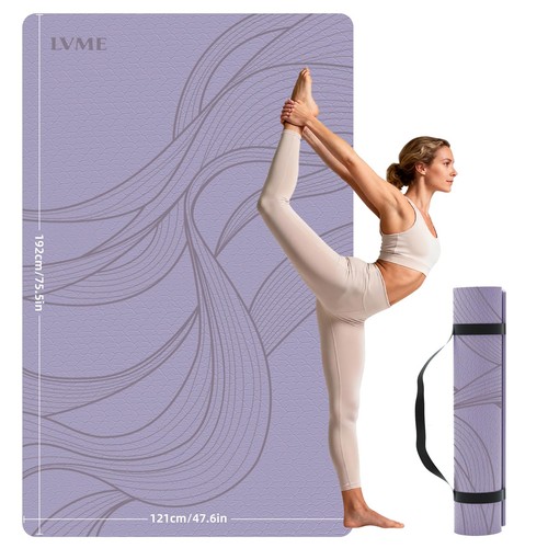 Large yoga mat 5x47 - yoga,