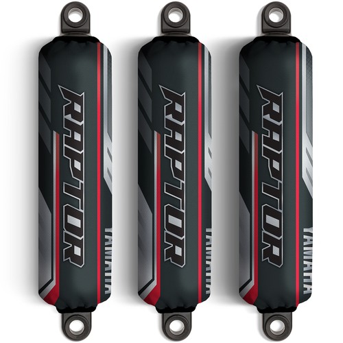 Grey red shock covers yamaha - grey, /