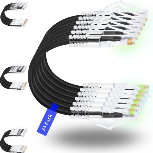 Patch cables cat6 - cat6a, 0.5ft