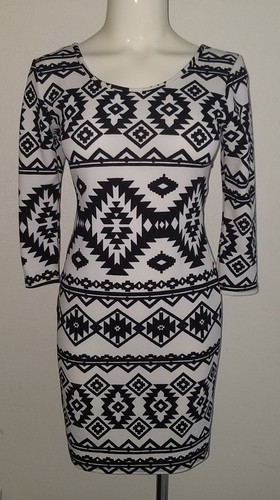 Miss black white aztec - black,