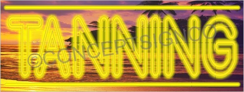 Tanning banner outdoor - 2'x5',