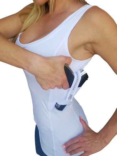 Concealed carry tank - concealed, top