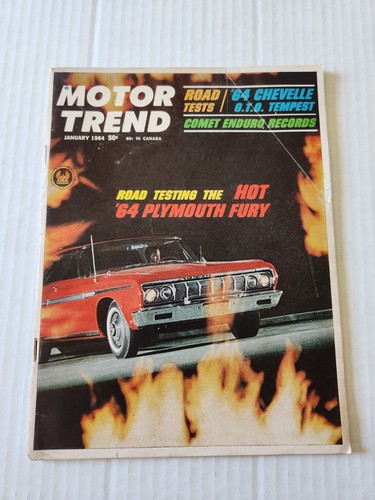 Motor trend magazine jan - trend, 1964