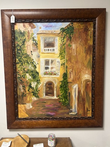 Large oil painting - oil, european