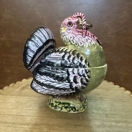 Italian ceramic turkey - 3-pc,