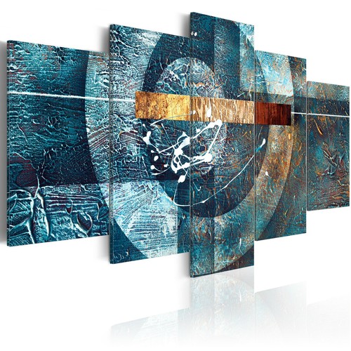 Abstract blue rust canvas - rust,