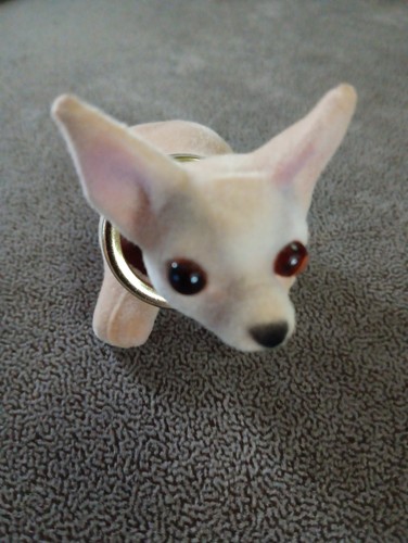 Small flocked bobblehead - small,