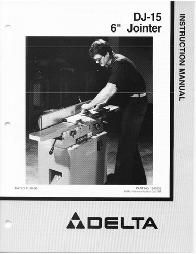 Delta jointer - delta, dj-15