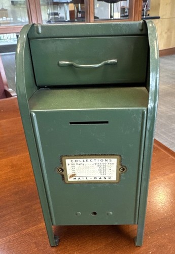 Vintage mailbox coin bank toy - coin,