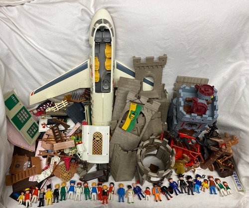 Vtg playmobil lot airplane - lot, 25+