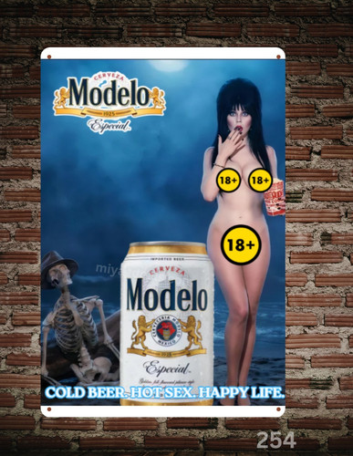 Elvira modelo beer metal - elvira,