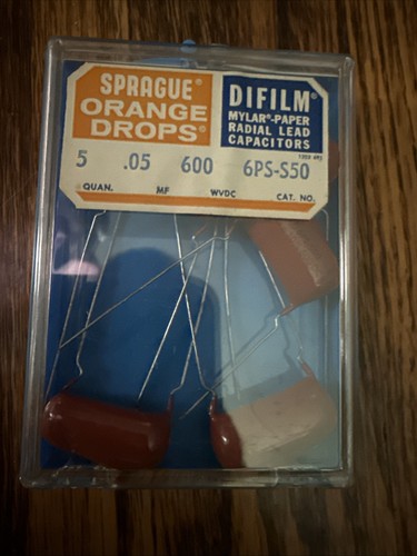 Nos vintage sprague - nos, orange