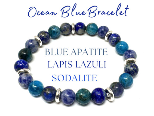Ocean blue bracelet mm - ocean, 8