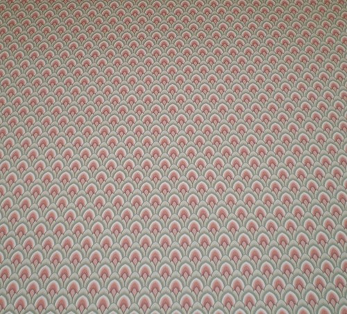 Art deco pink white olive - art,