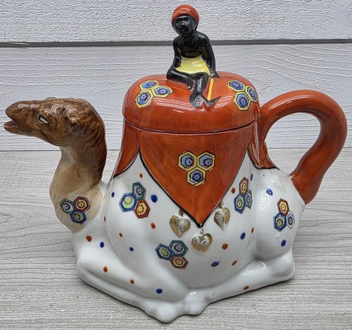 Vintage hand painted camel tea - hand,