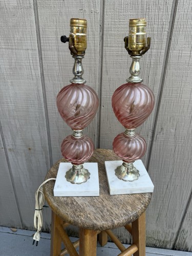 Mcm 1950 pink ornate - 1950's,