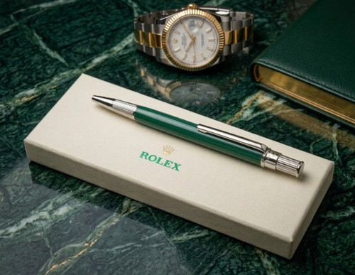 Green emerald ballpoint pen - green,